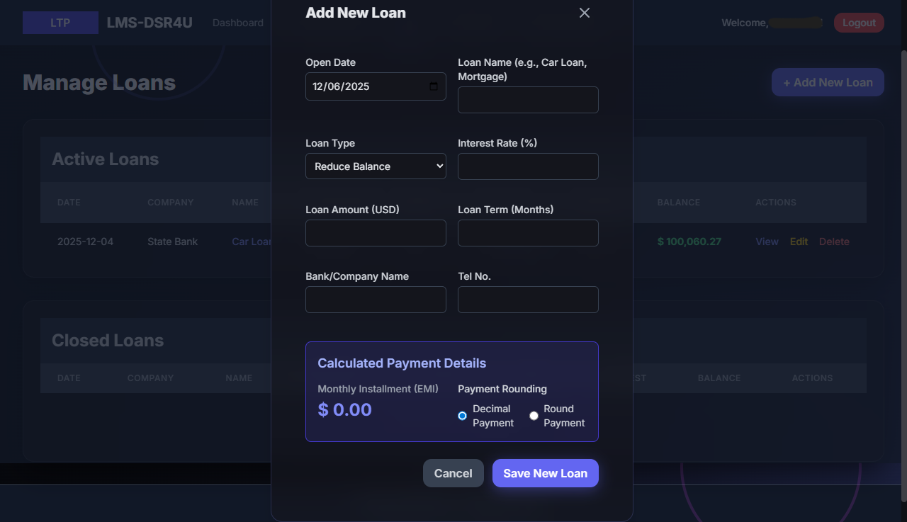 Loan Tracking View Screenshot 3
